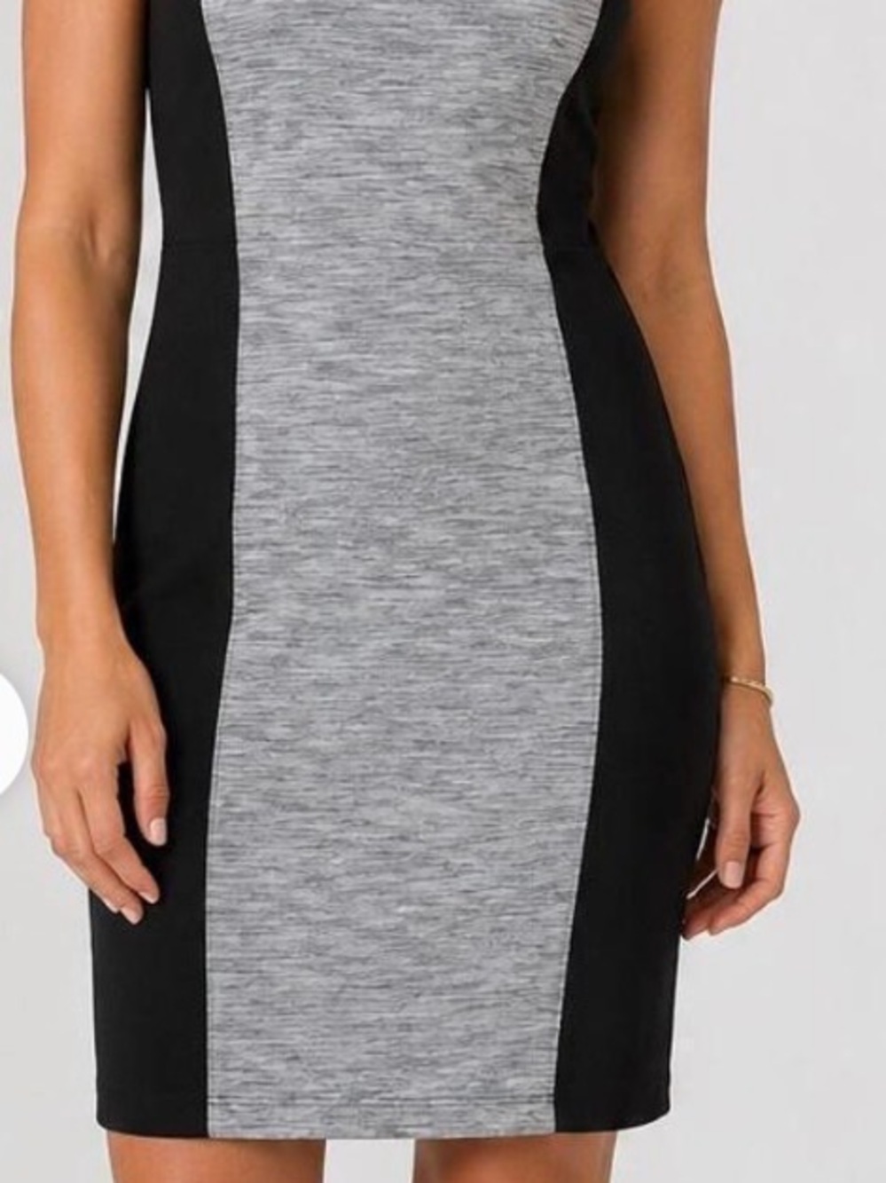 Grey and Black Colorblock Women’s Dress